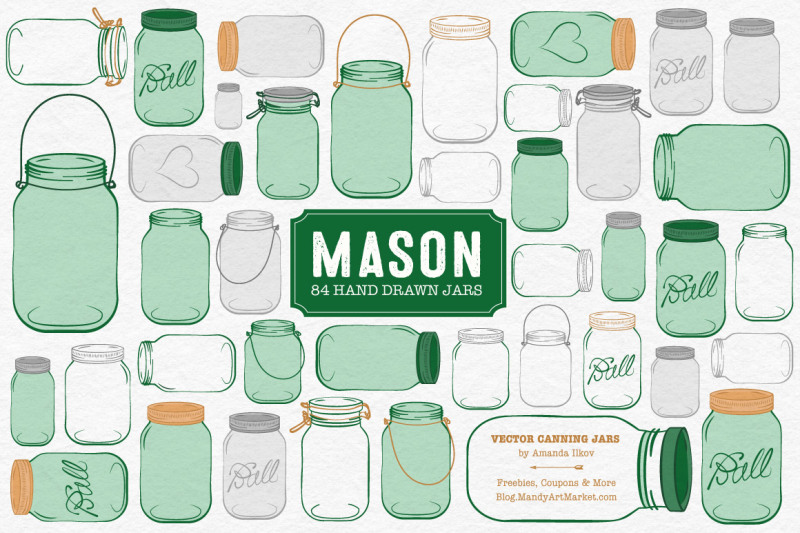 vector-mason-jars-clipart-in-emerald