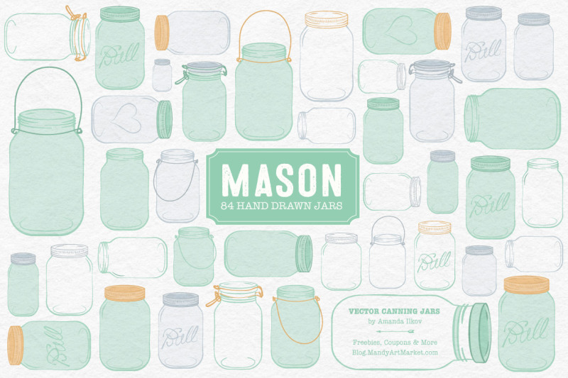 vector-mason-jars-clipart-in-mint