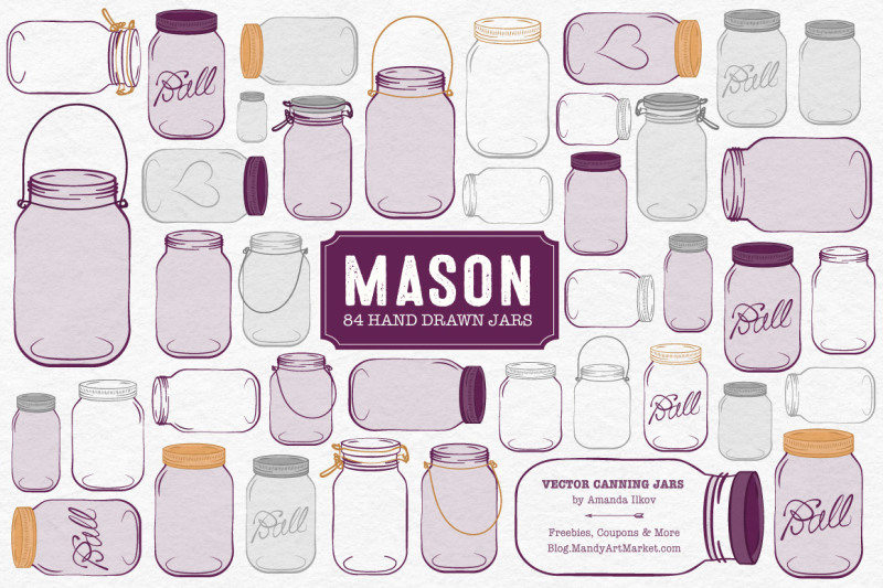 vector-mason-jars-clipart-in-plum