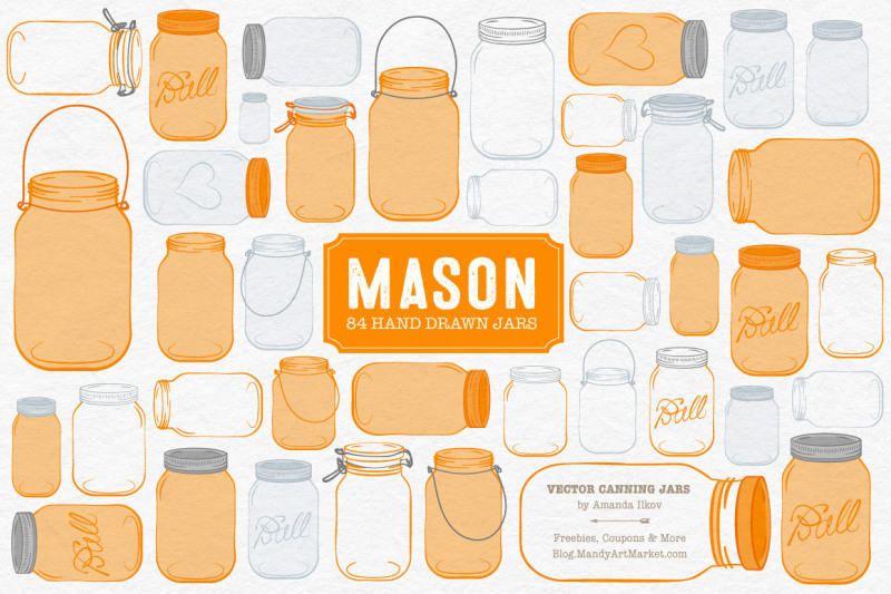 vector-mason-jars-clipart-in-tangerine