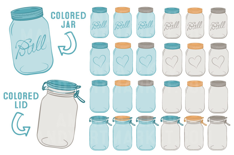 vector-mason-jars-clipart-in-vintage-blue