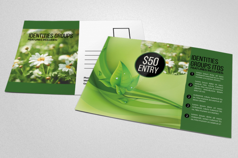 green-energy-postcard-templates