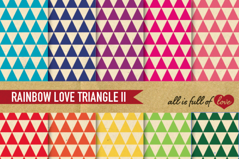 vintage-triangles-paper-pack-rainbow-backgrounds