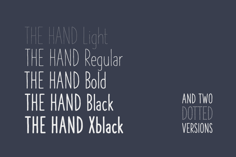 the-hand-font-pack