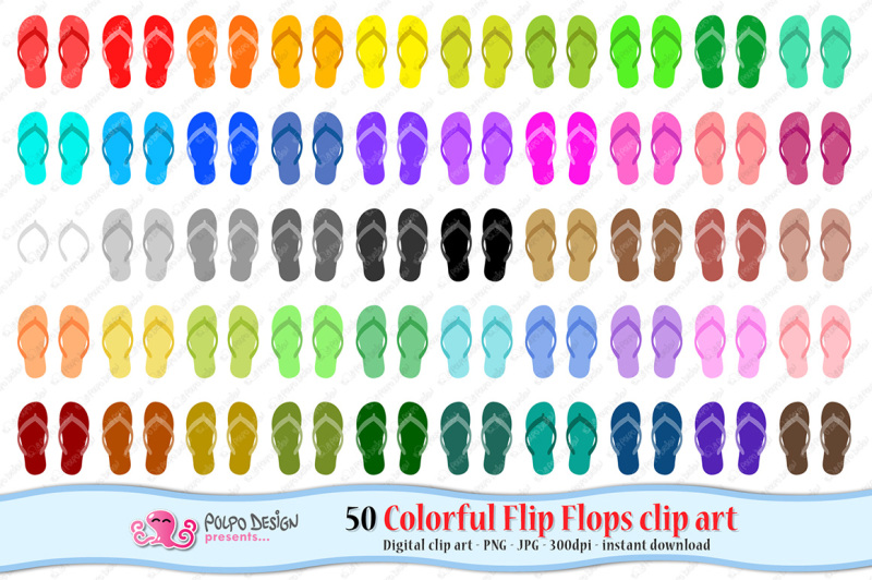 colorful-flip-flops-clipart