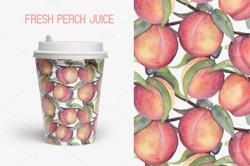 watercolor-fruit-peach