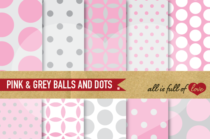 grey-pale-pink-backgrounds-balls-and-dots-easter-digital-paper