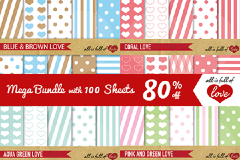 100-sheets-mega-bundle-love-collection