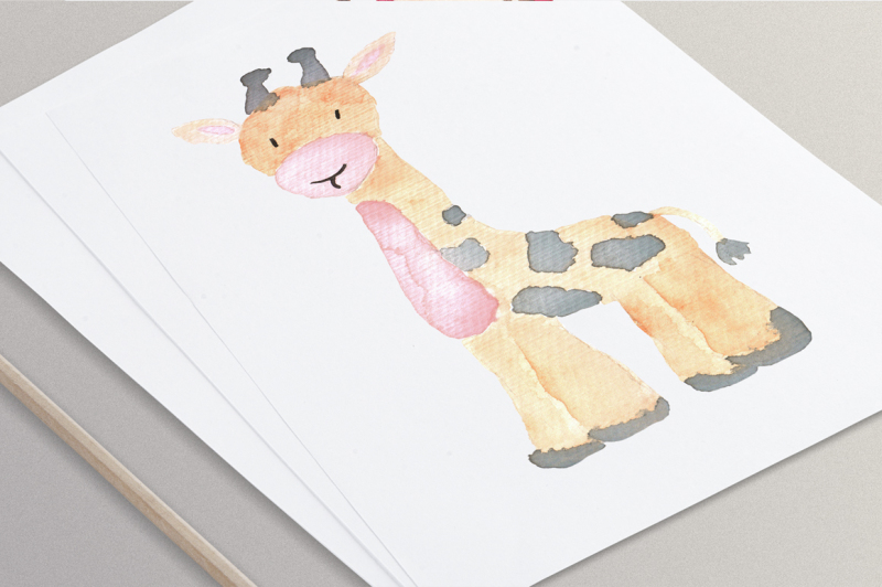 cute-watercolor-animals-set