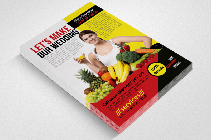 fitness-healthy-diet-program-flyers