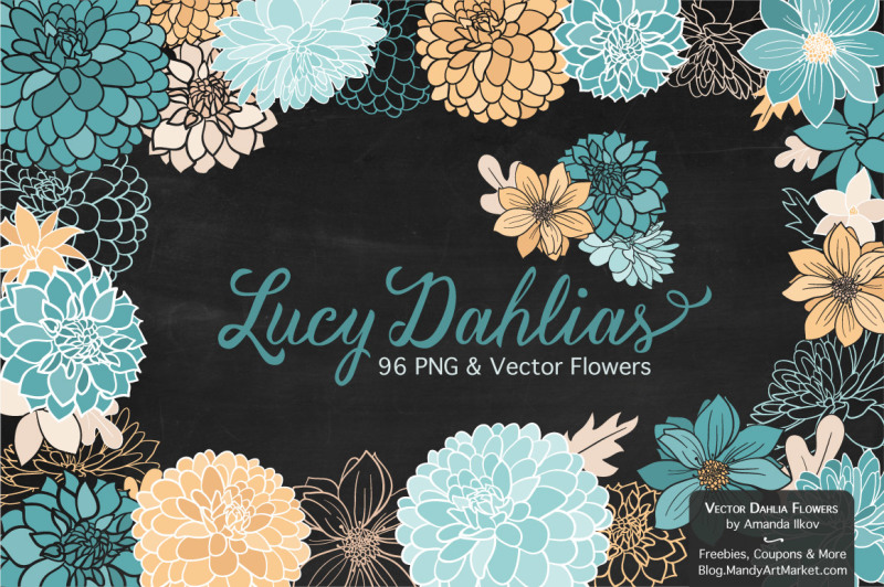 lucy-floral-dahlias-clipart-in-vintage-blue