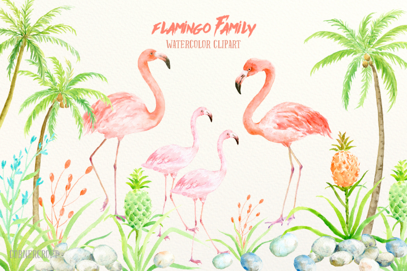 watercolor-clipart-flamingo-family