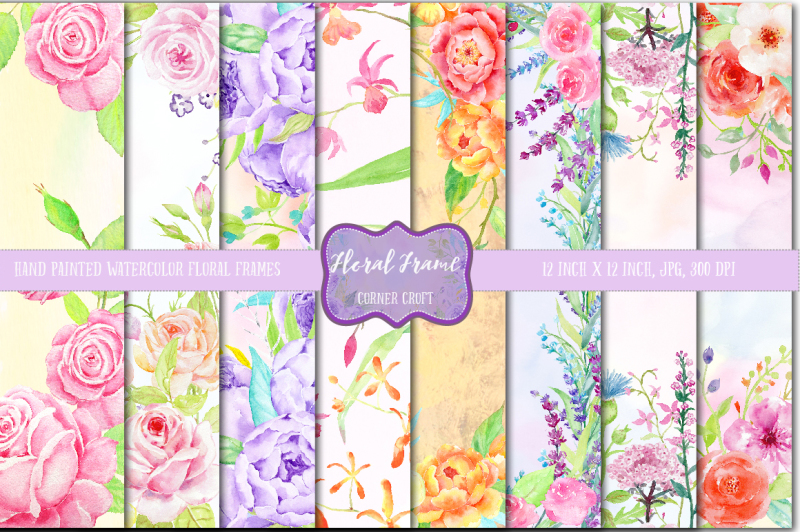 watercolor-floral-frames-12x12