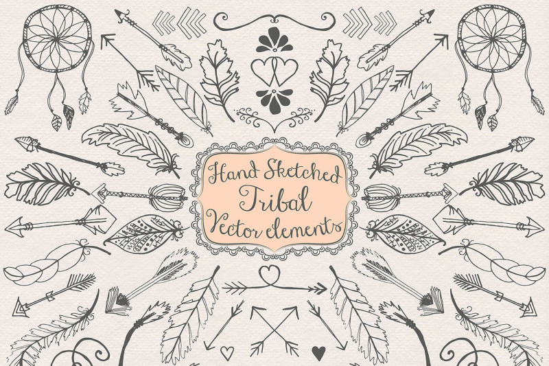 hand-sketched-hand-drawn-clipart-tribal-arrows-banners-dream-sketcher-clipart-bridal-clipart-arrows-clipart-arrow-clipart