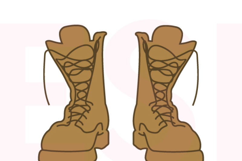 army-combat-boots-svg-dxf-eps