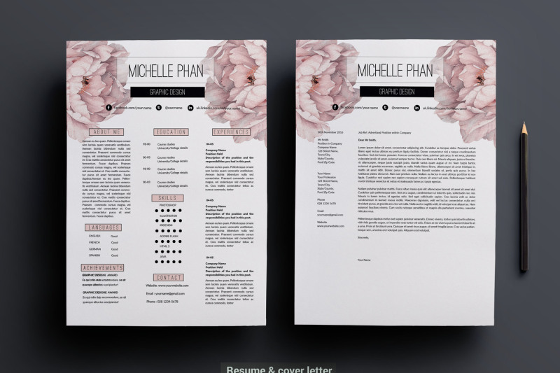 floral-cv-template-resume-template