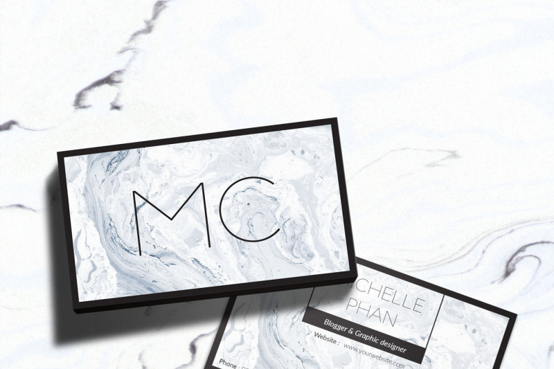 marble-business-card-template