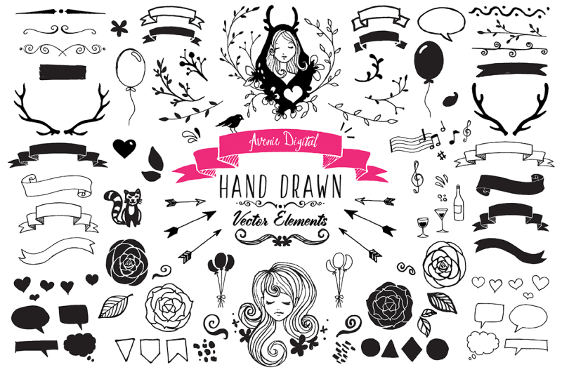 hand-drawn-vector-elements-pngs