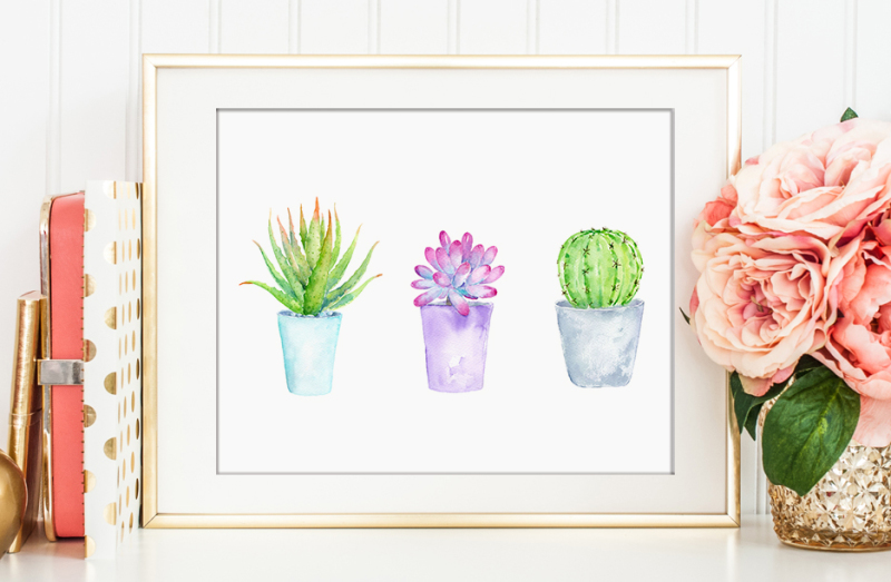watercolor-succulent-pots