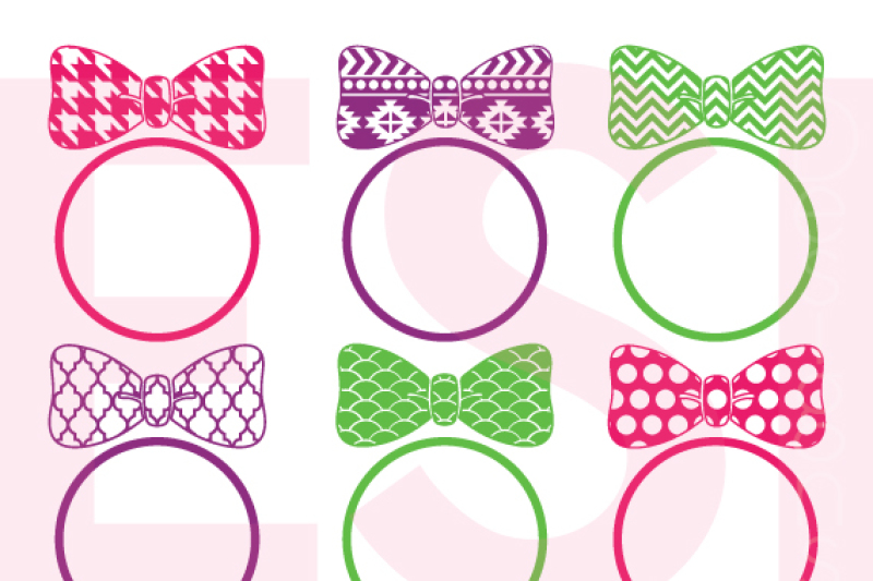 patterned-bow-monogram-designs-svg-dxf-eps-svg-cutting-files