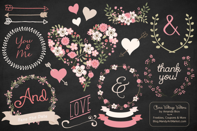 soft-pink-vector-floral-heart-and-wreaths