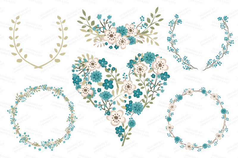 clara-vintage-floral-wedding-heart-clipart-in-vintage-blue