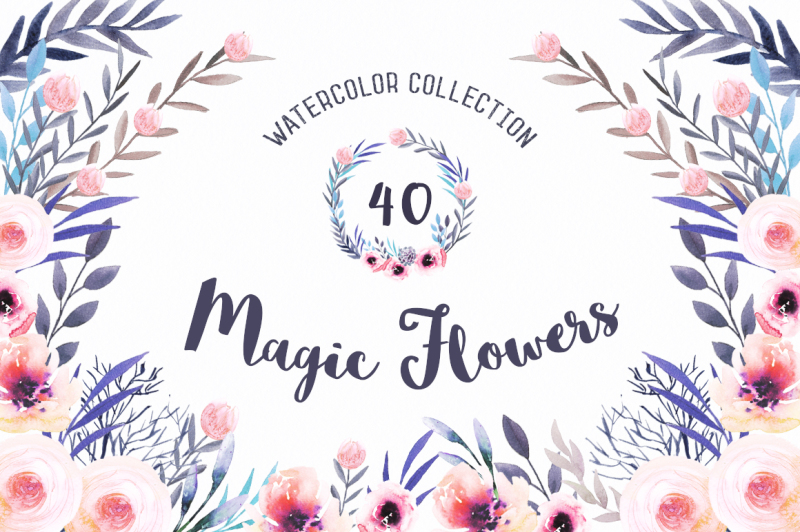 watercolor-magic-flowers