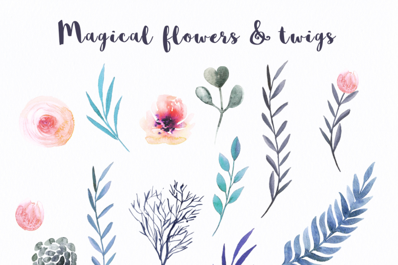 watercolor-magic-flowers