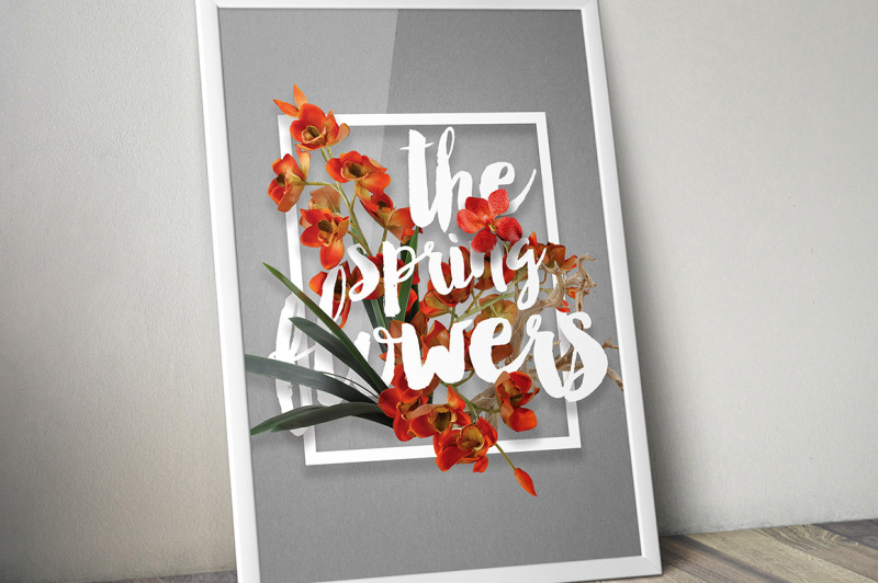 flowers-and-typography-mock-up