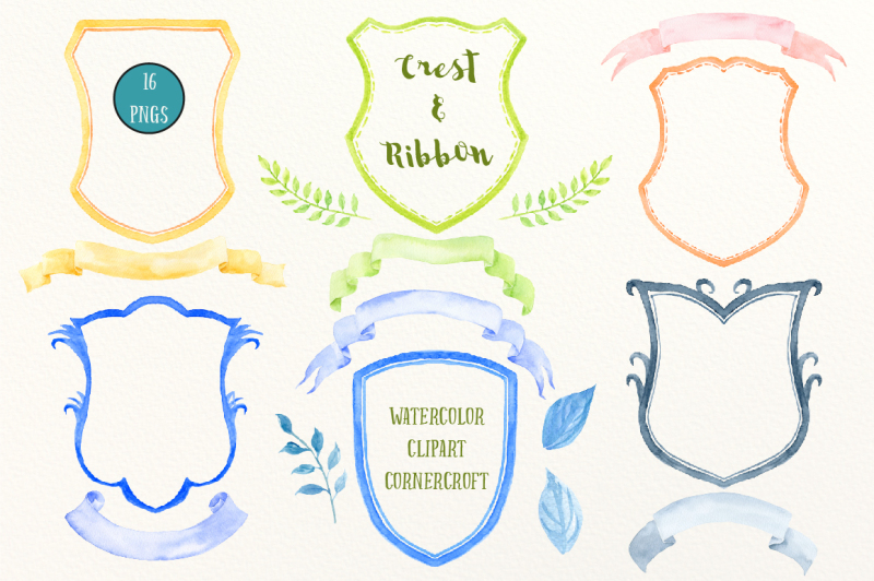 watercolor-crest-frame-clipart