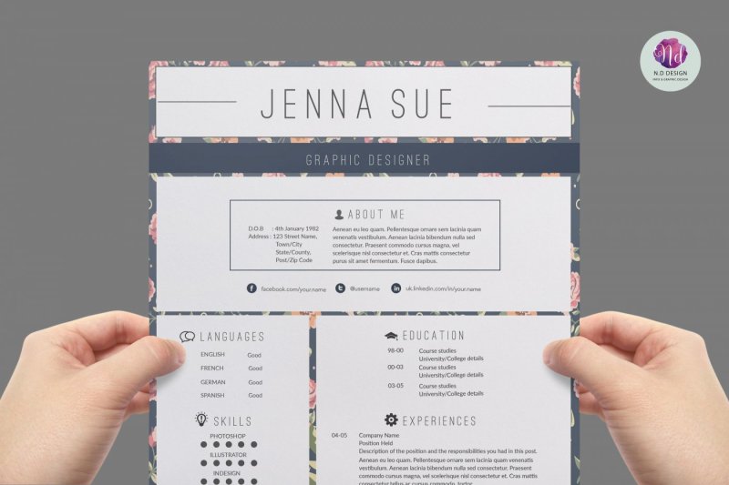 vintage-resume-template-cover-letter-template-references-template