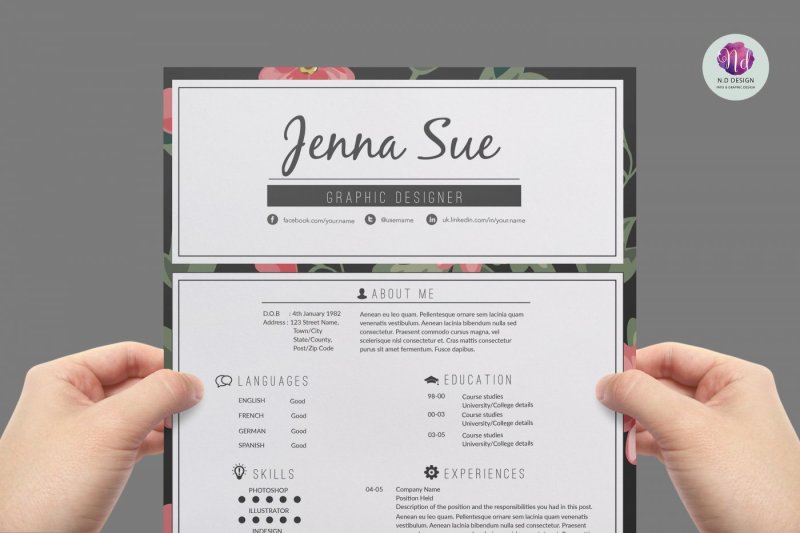 floral-cover-letter-template
