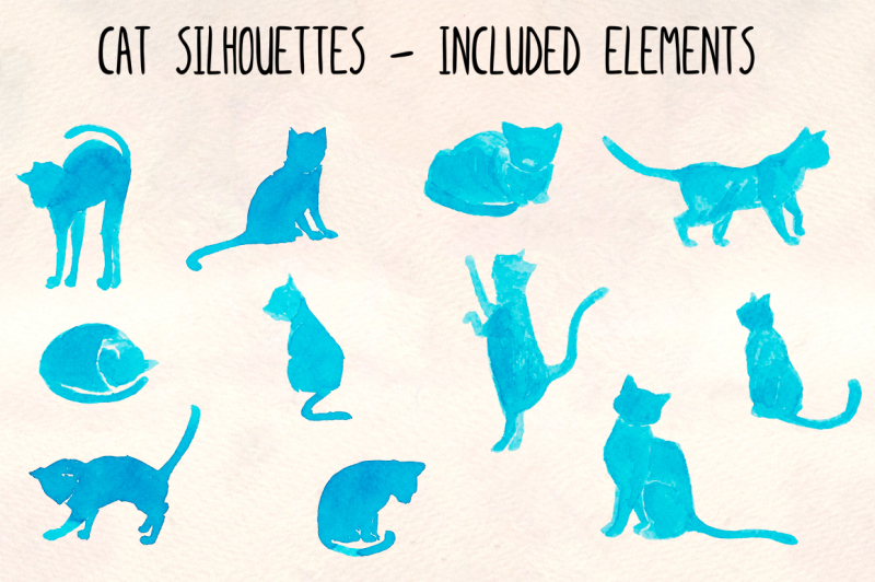 11-cat-silhouette-graphics-kitty-illustrator-elements-vector-graphics-bundle