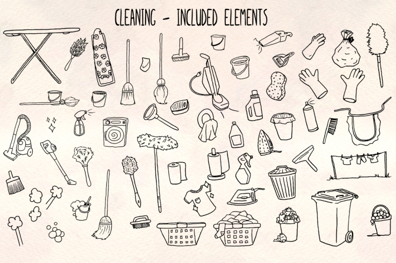 cleaning-60-housework-illustrations-vector-graphics-bundle