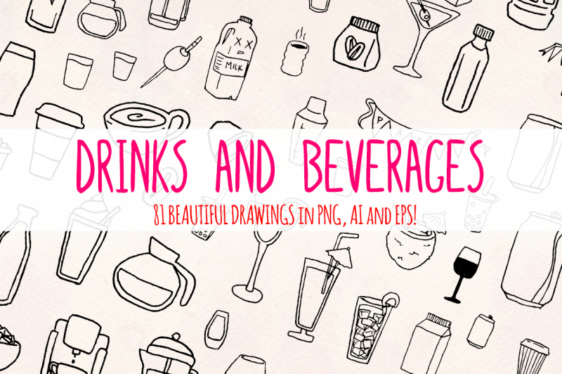drinks-80-beverage-illustrations-vector-graphics-bundle