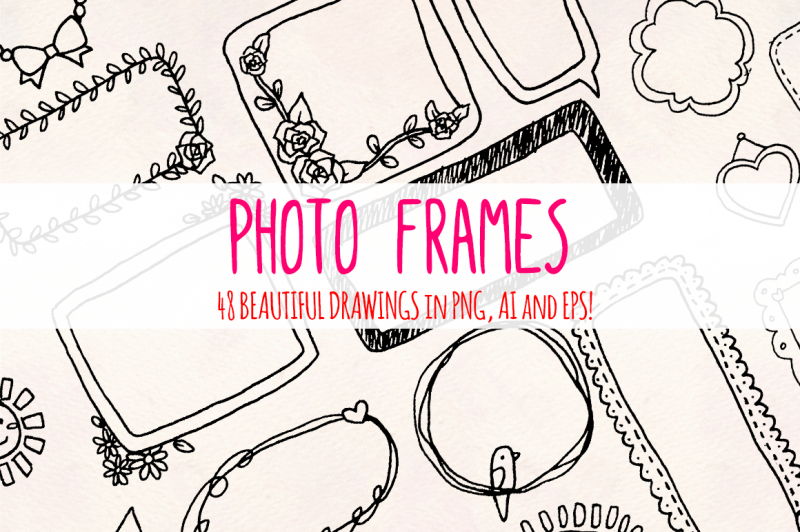 48-photo-frame-illustrations-vector-graphics-bundle