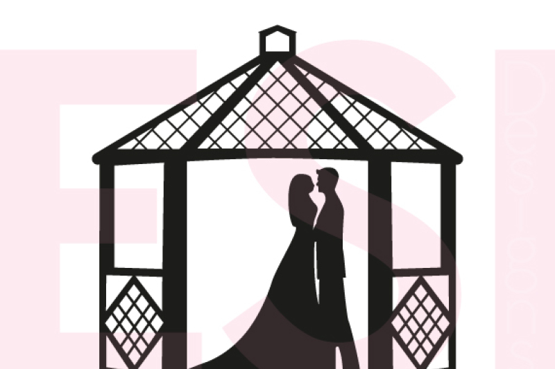 bride-and-groom-gazebo-svg-dxf-eps-cutting-files
