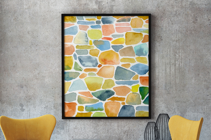 watercolor-stone-wall-patterns