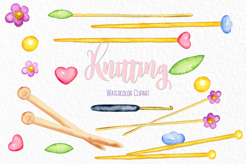knitting-watercolor-clipart