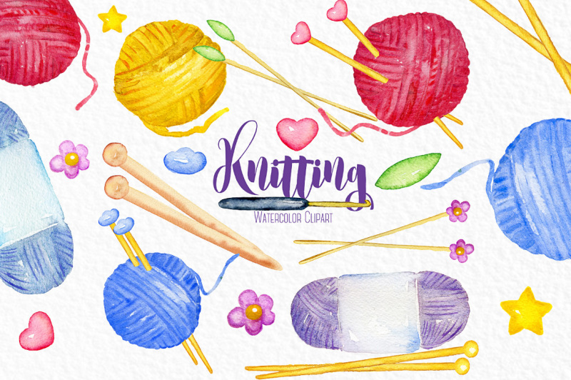 knitting-watercolor-clipart