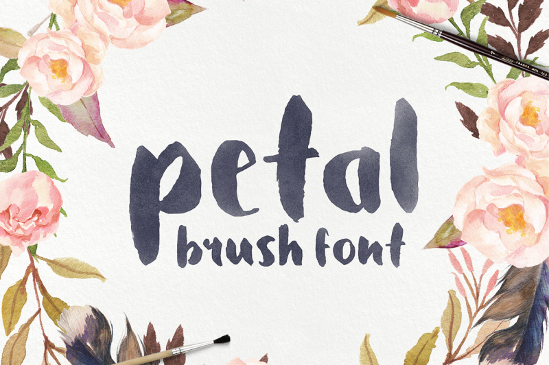 petal-brush-font
