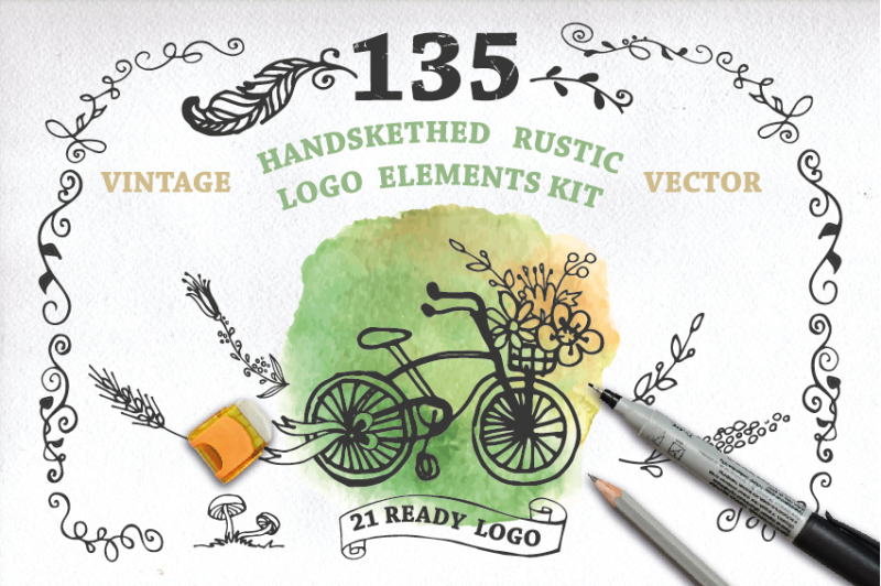 handsketched-rustic-logo-elements