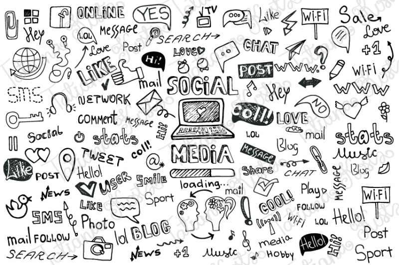 social-media-doodle-icons-quotes