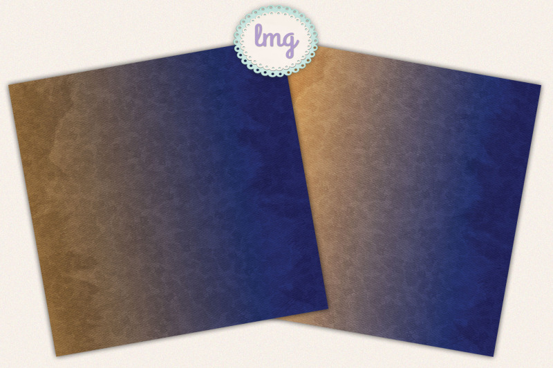 blue-and-brown-ombre-gradient-digital-papers