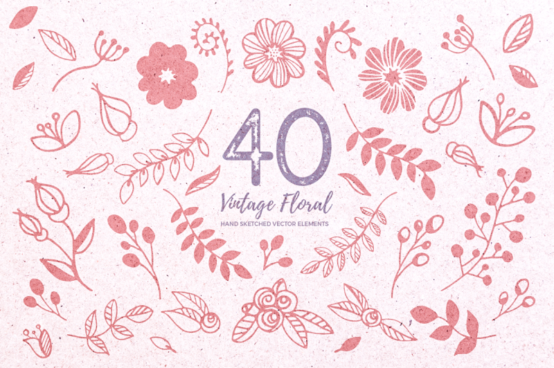 vector-vintage-floral-with-bonus-elements-and-patterns