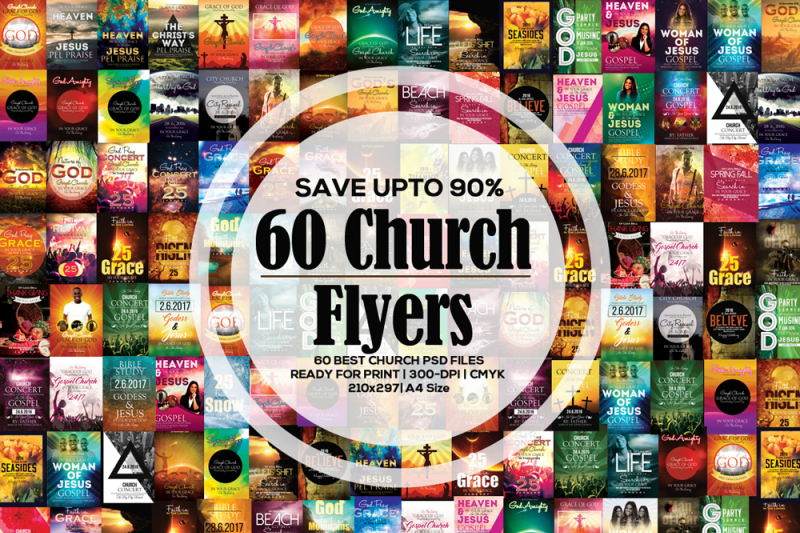 60-glorious-god-church-flyer-bundle