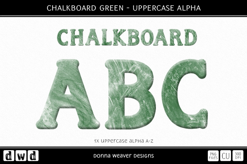 chalkboard-green-uppercase-alpha