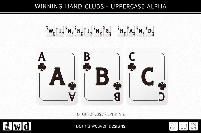 winning-hand-clubs-uppercase-alpha