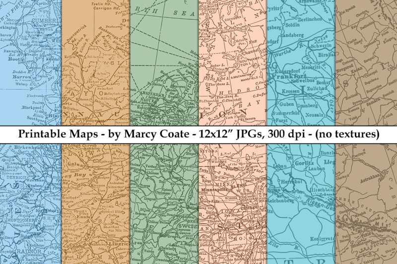 map-backgrounds-printable-set-of-6