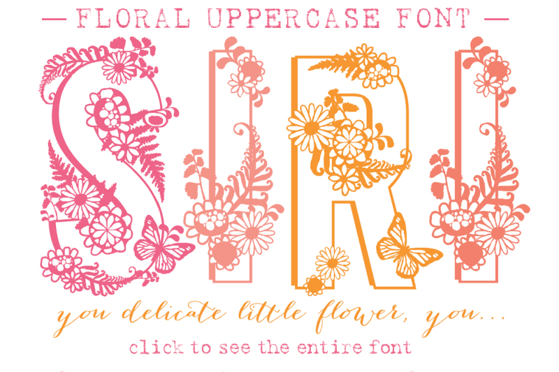 siri-floral-typeface